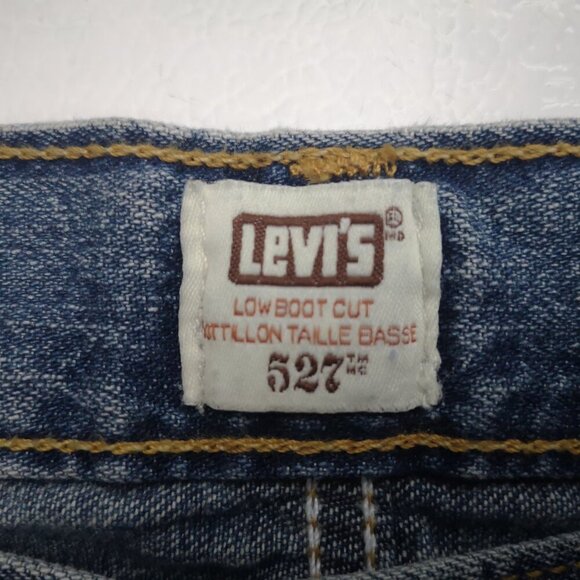 Levi's 527 Low Bootcut Medium Wash Men's Size 34/34 Blue Jeans - Picture 4 of 14